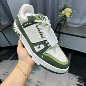 Louis Vuitton Trainer Olive Green