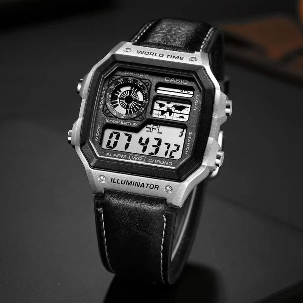 HOME | KOSMICKS | ONLINE BRAND STORE | 2026 60 Casio AE-1200 illuminator - J1229 | Digital World Time Watch