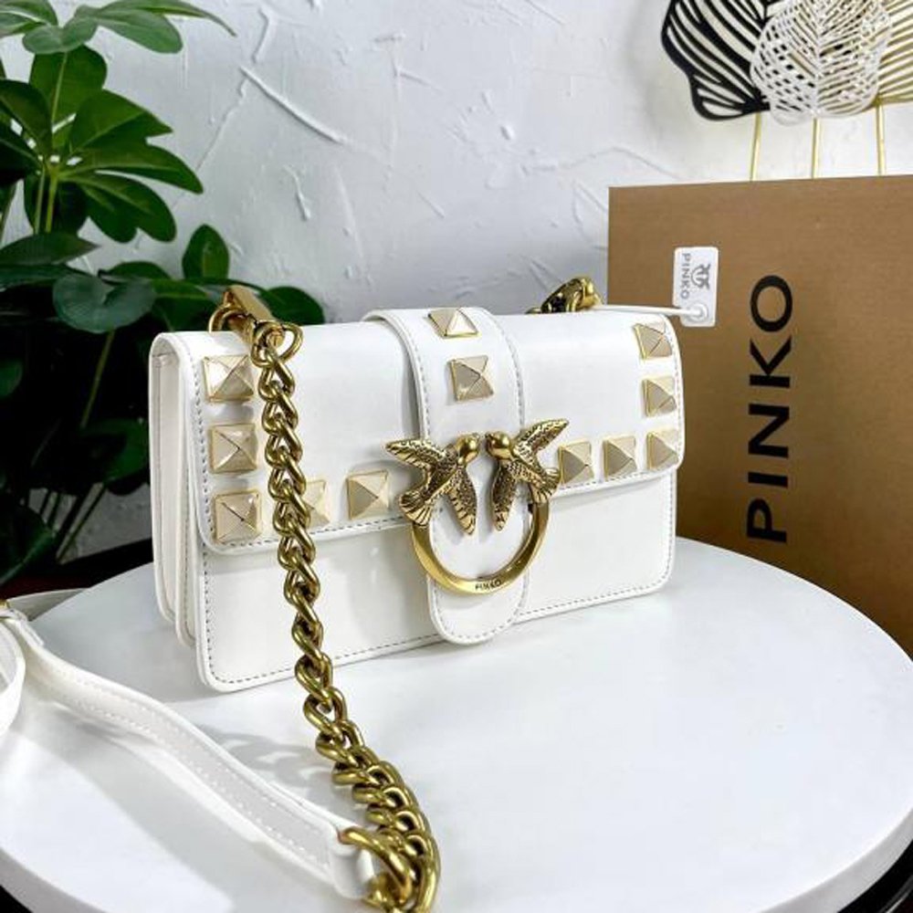 HOME | KOSMICKS | ONLINE BRAND STORE | 2026 80 14 Pinko Love Studded Crossbody Bag