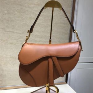 17 Dior Saddle Brown Toile de Jouy Embroidery With OG Box & Dust Bag (Blue Tiger 1035)