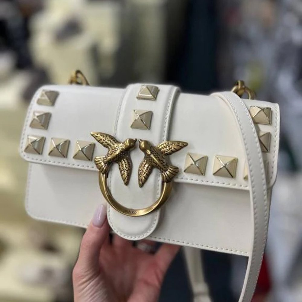 HOME | KOSMICKS | ONLINE BRAND STORE | 2026 81 14 Pinko Love Studded Crossbody Bag