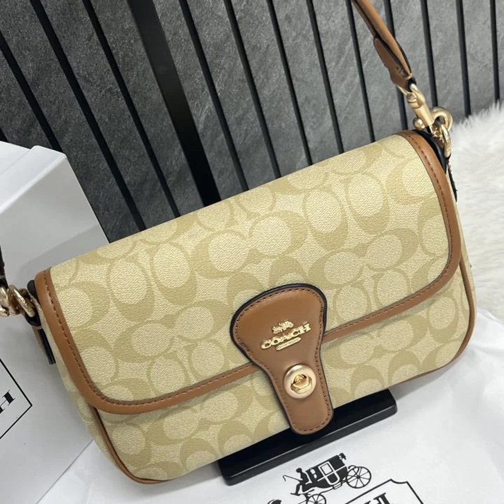 HOME | KOSMICKS | ONLINE BRAND STORE | 2026 73 10 Coach Turnlock Hadley Brown Shoulder