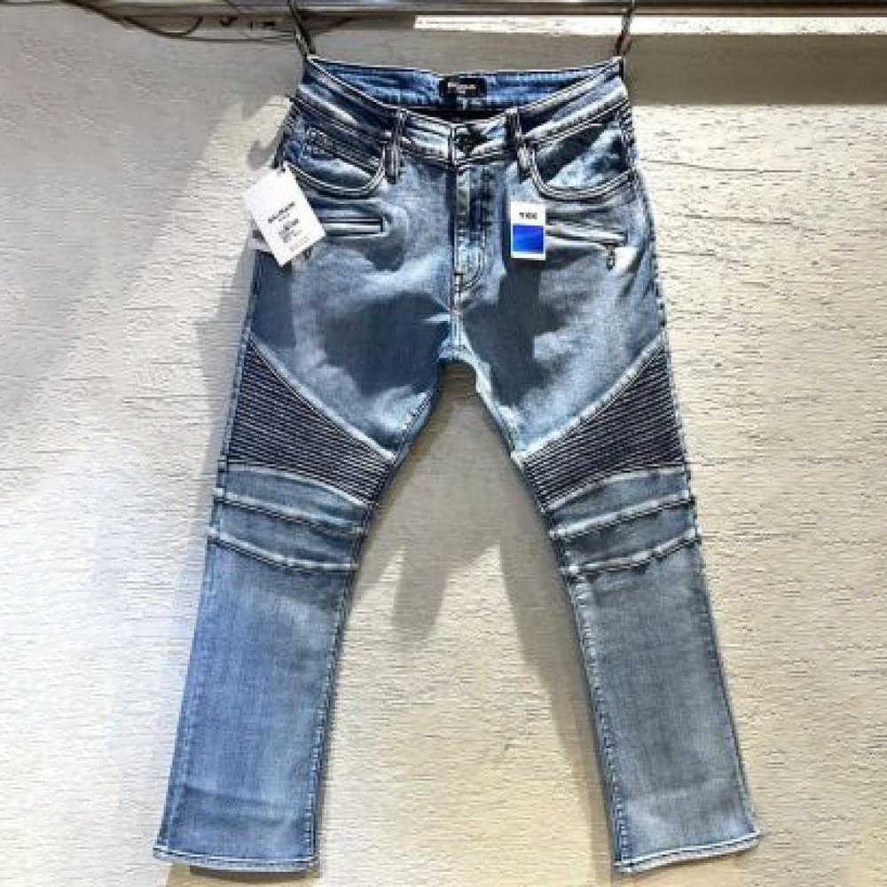HOME | KOSMICKS | ONLINE BRAND STORE | 2026 92 BALMMAIN DENIM BIKER JEANS LIGHT BLUE