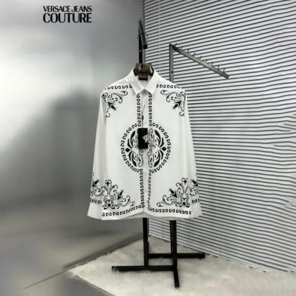VERSACE WHITE BANDANA IMPORTED SHIRT