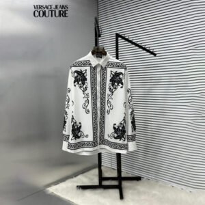 VERSACE BANDANA WHITE PRINTED FULL SLEEVES WITH BOX