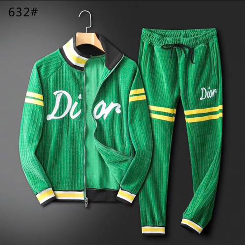HOME | KOSMICKS | ONLINE BRAND STORE | 2026 107 CHRISTIAN DIOR VELVET PARTY WEAR PREMIUM GREEN TRACKSUIT
