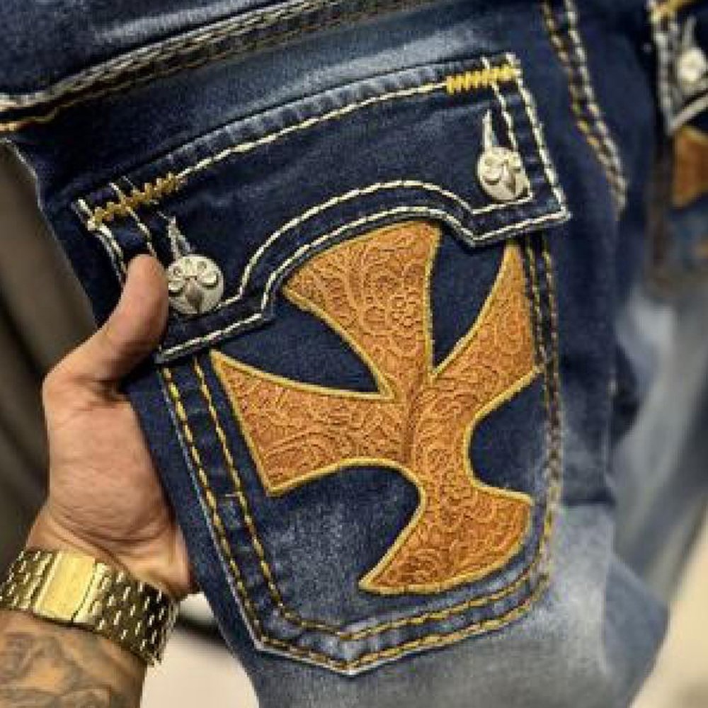 HOME | KOSMICKS | ONLINE BRAND STORE | 2026 102 LAGUNA BEACH ORANGE PATCH JEANS